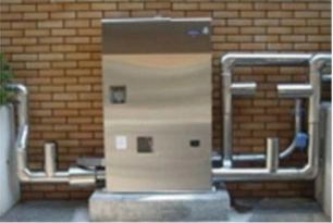 増圧ポンプの設置状況。既存の給排水ページ掲載写真。